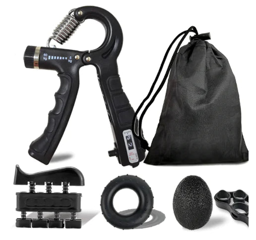WOM - Adjustable Hand Grip Strength Trainer with Finger Exerciser