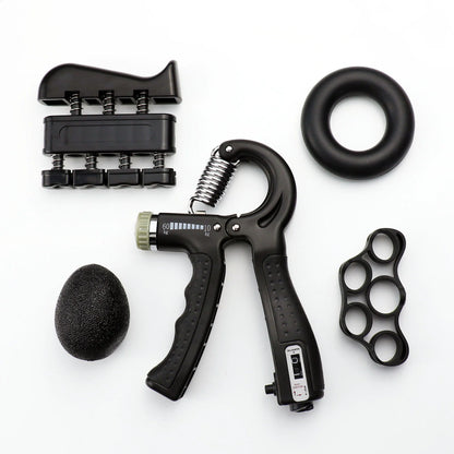 WOM - Adjustable Hand Grip Strength Trainer with Finger Exerciser