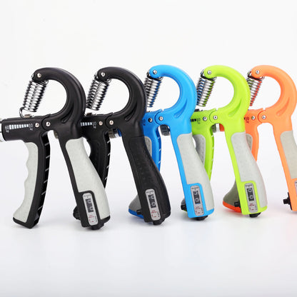 WOM - Adjustable Hand Grip Strength Trainer with Finger Exerciser