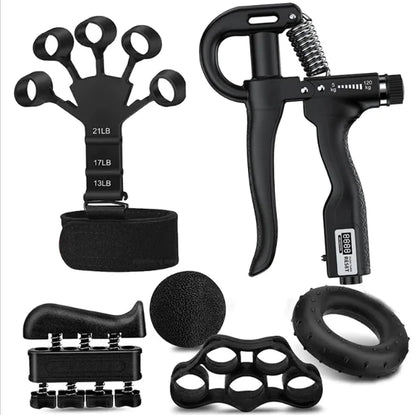 WOM - Adjustable Hand Grip Strength Trainer with Finger Exerciser