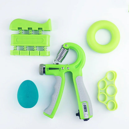 WOM - Adjustable Hand Grip Strength Trainer with Finger Exerciser